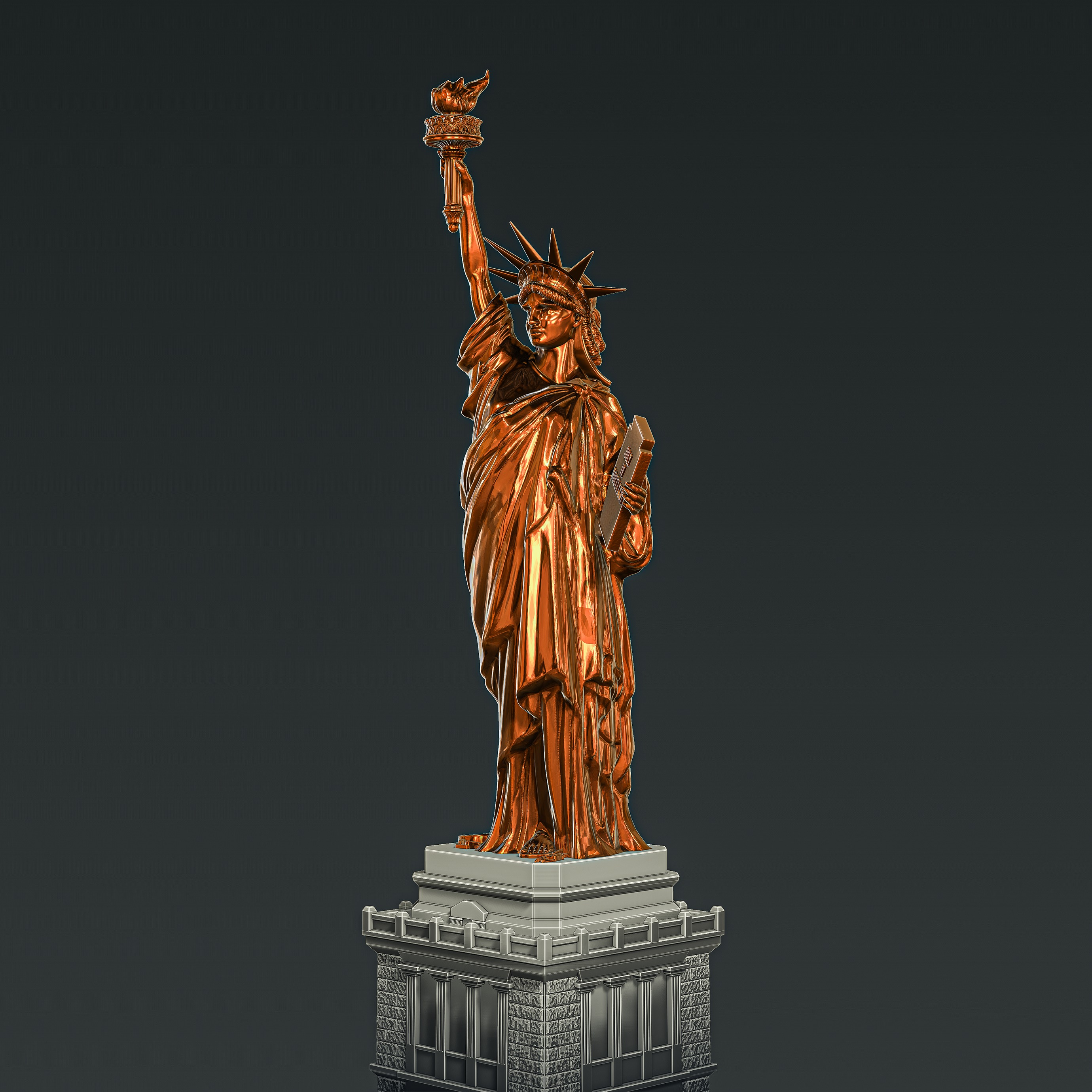 Statue of Liberty RoZ 3D print model_2