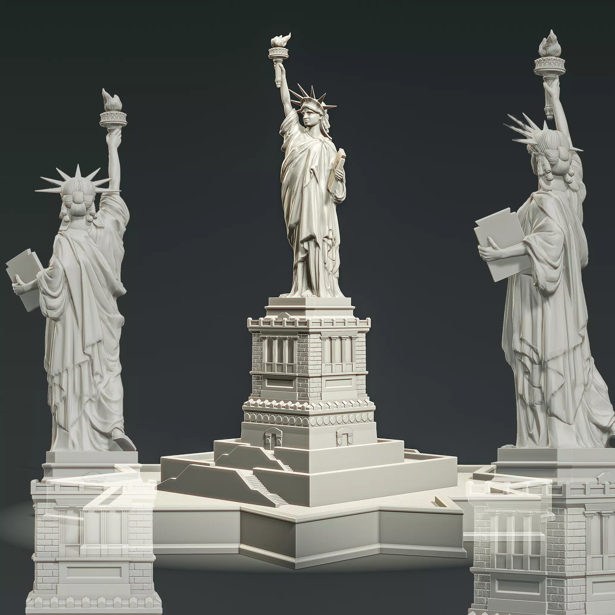 Statue of Liberty RoZ 3D print model_0