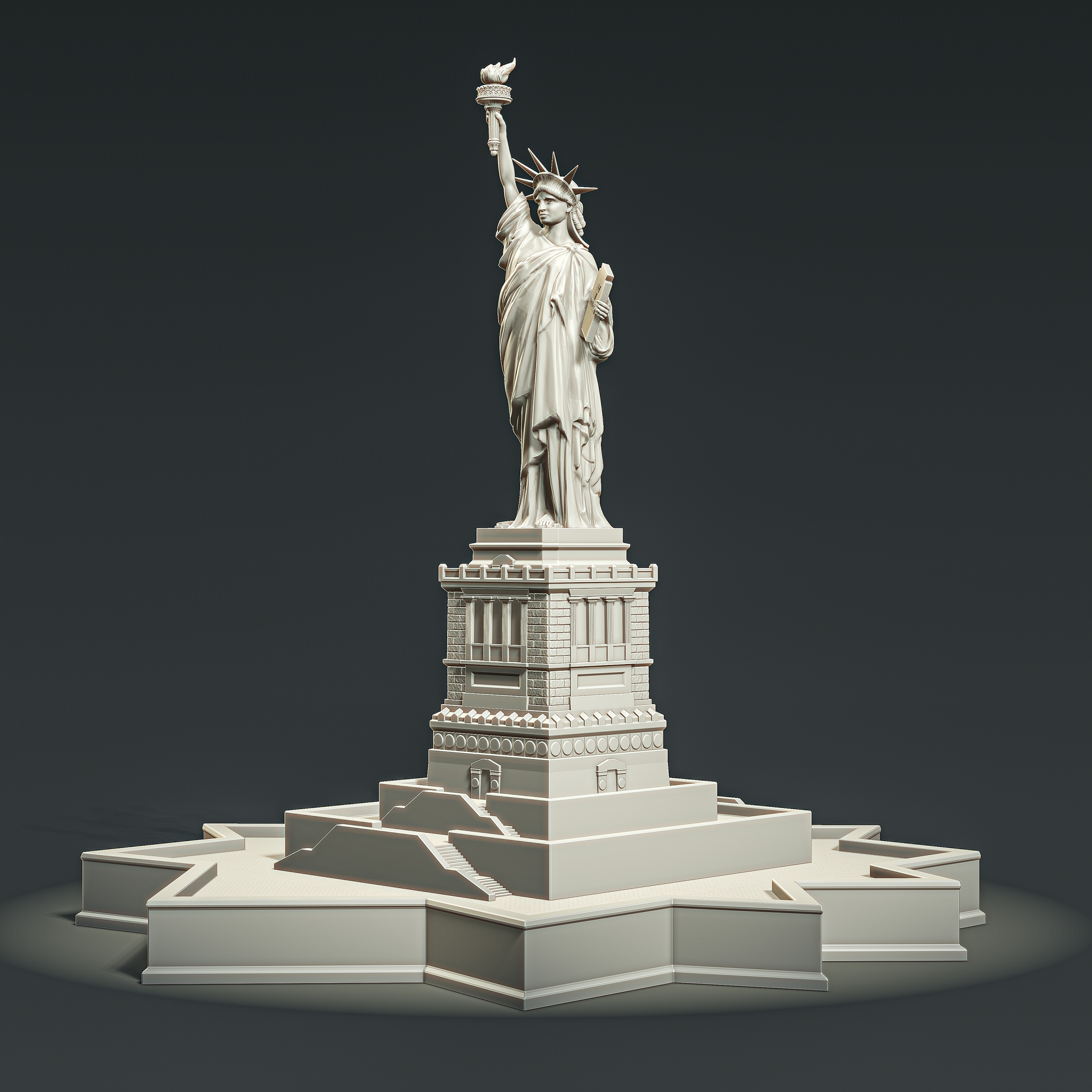 Statue of Liberty RoZ 3D print model_12