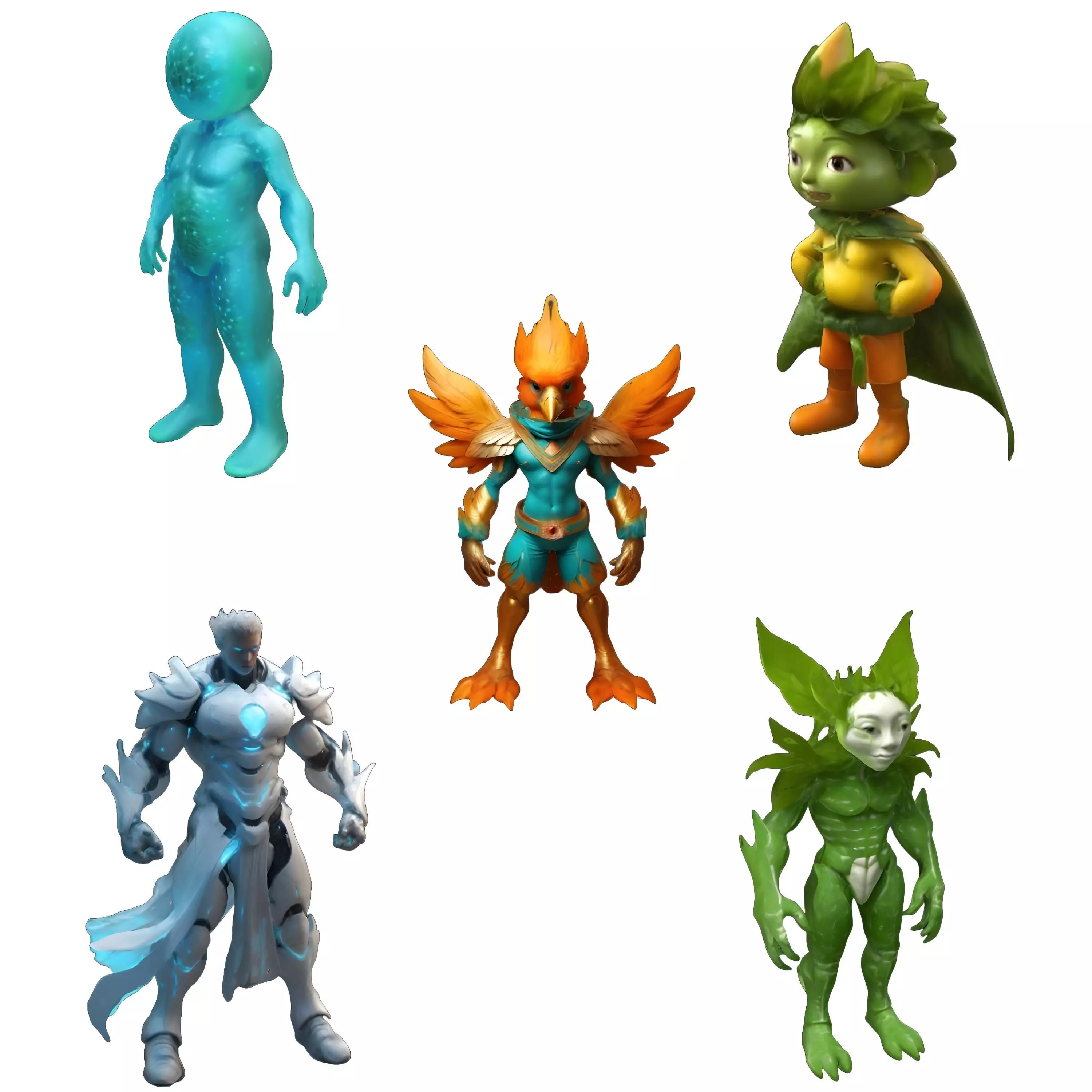 Elemental Guardians Collection 3D print model_0