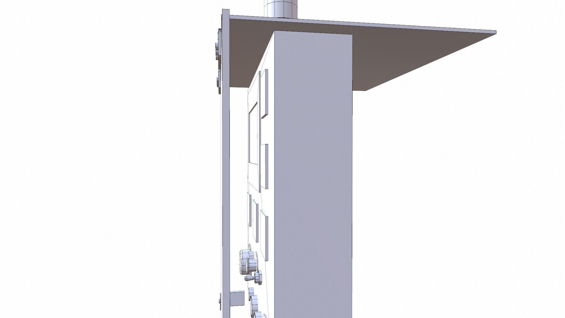 Panel Low-poly 3D model_8