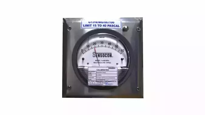 Pressure Gauge Low-poly 3D model