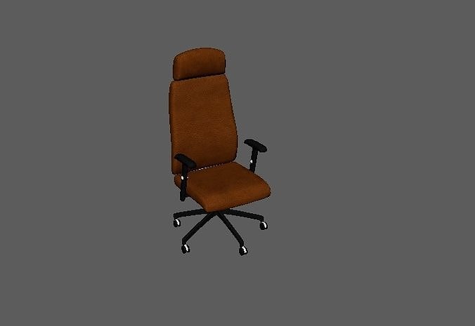 Office Chair Optimized and Game-Ready Low-poly 3D model