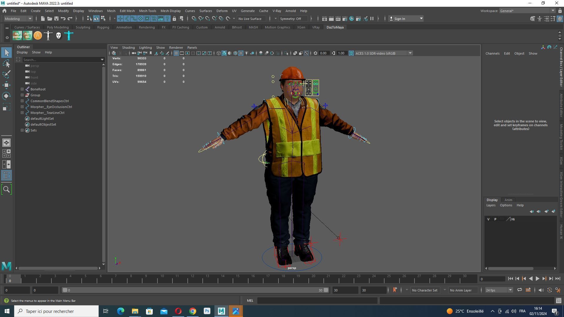 High-Quality 3D Construction Foreman Character Model Low-poly 3D model_9