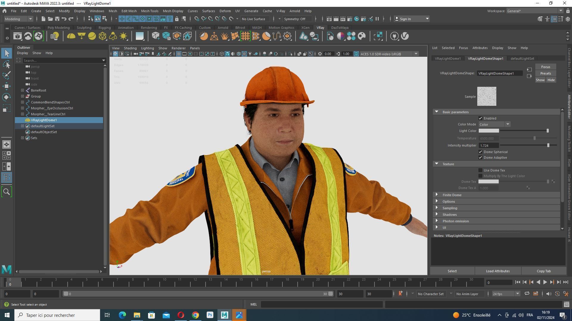 High-Quality 3D Construction Foreman Character Model Low-poly 3D model_10