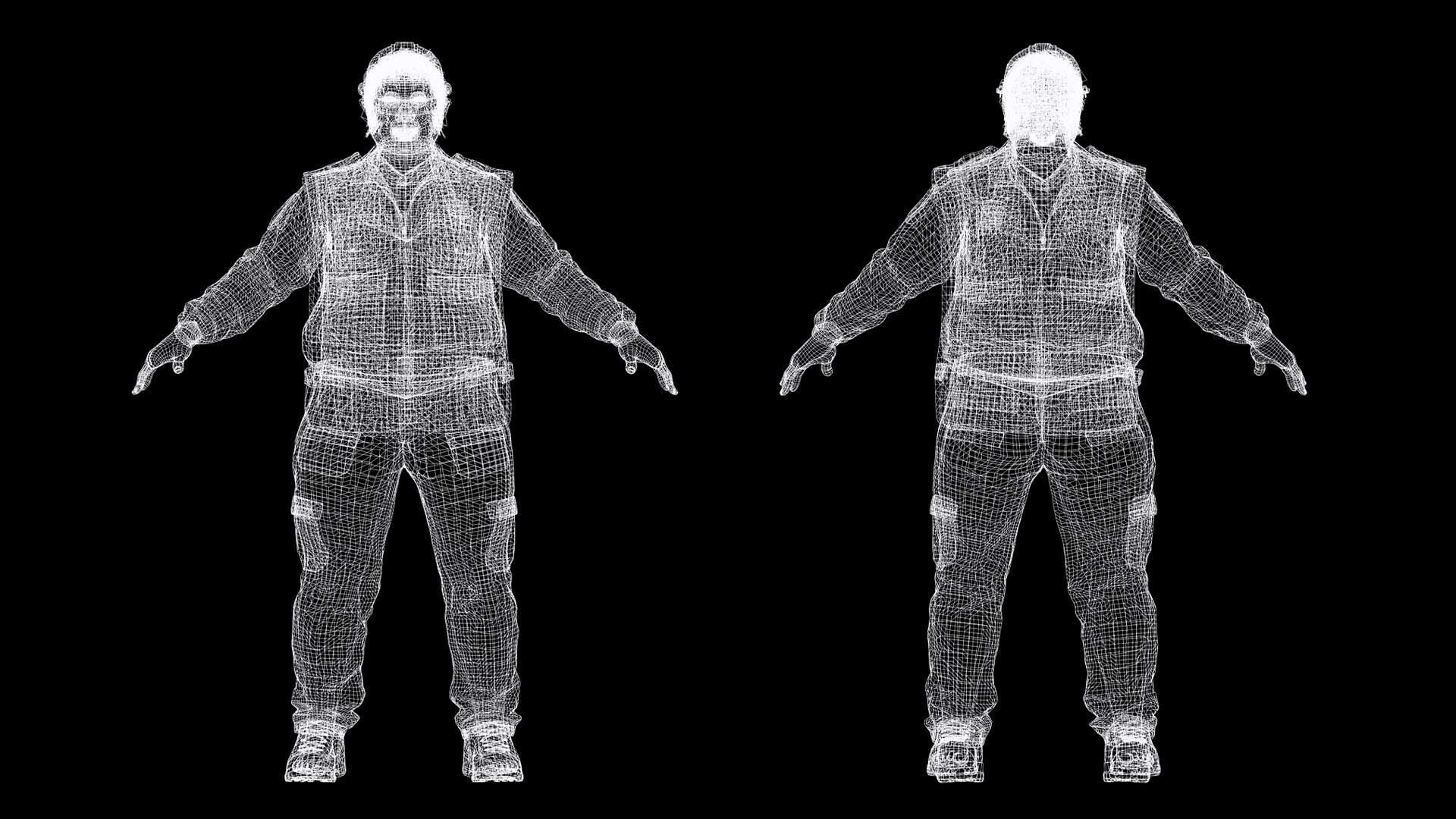 High-Quality 3D Construction Foreman Character Model Low-poly 3D model_7