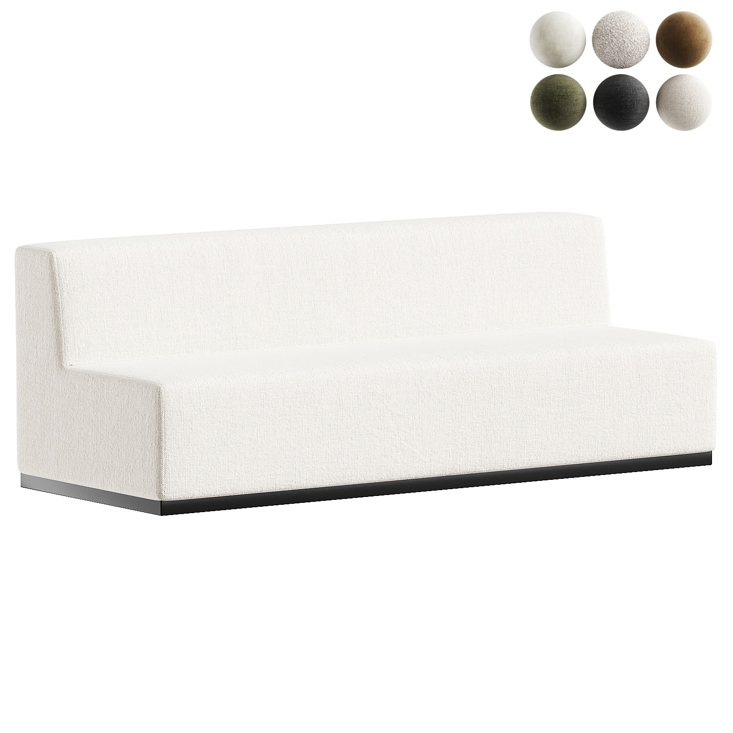 sofa tetris 200cm 3D model_4
