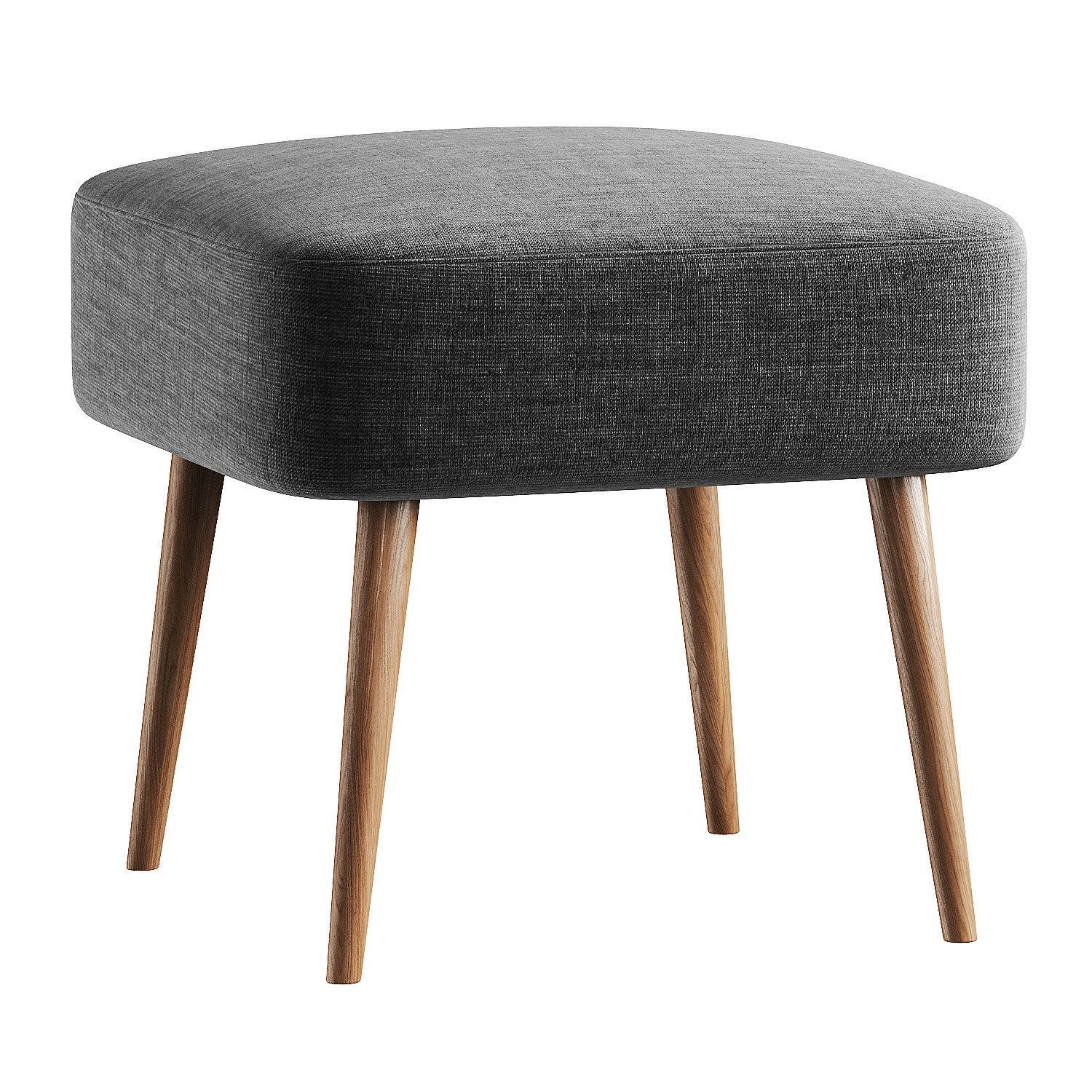 square pouf 3D model_2