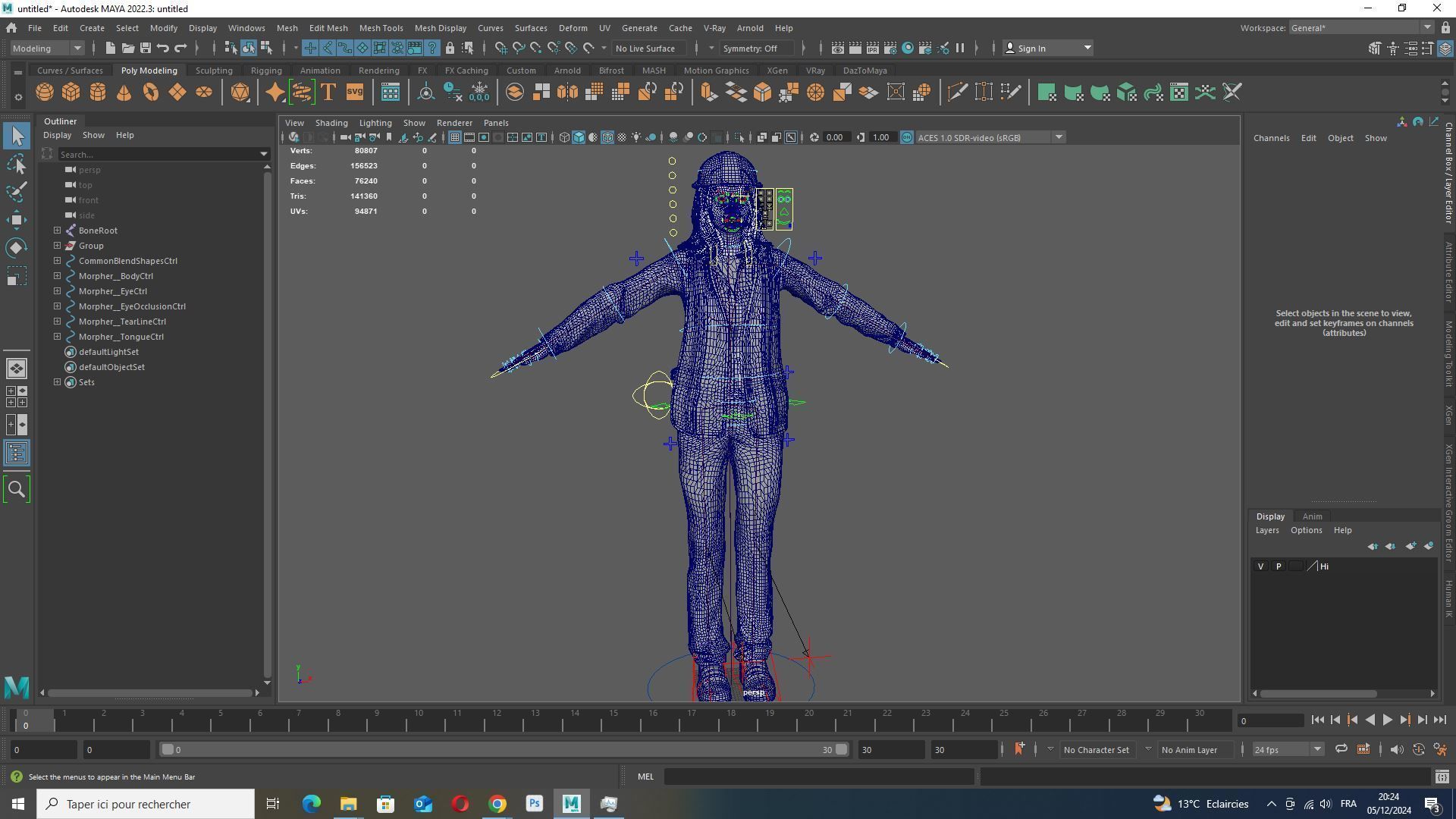 Realistic Female Laborer 3D Model for Construction Projects Low-poly 3D model_12