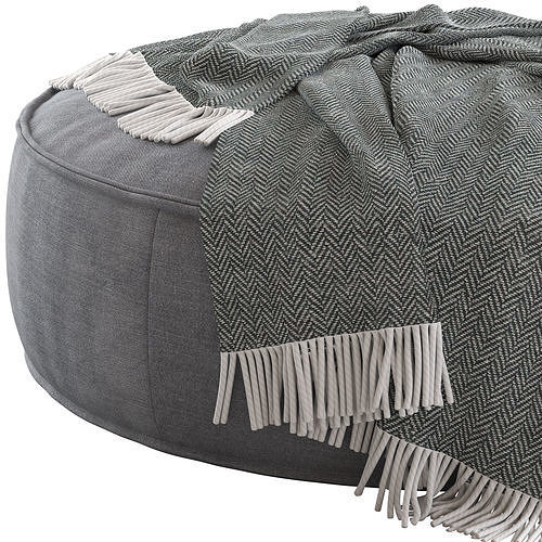Globewest Orlando Seamed Ottomans 3D model 4