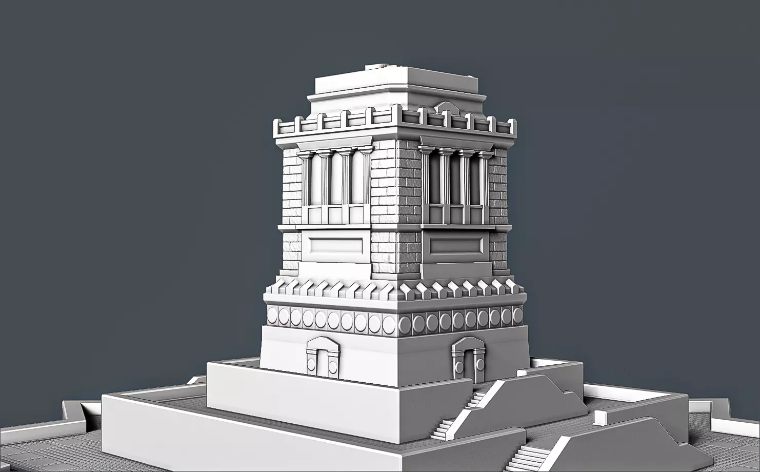 Pedestal of the Statue of Liberty RoZ 3D print model_0