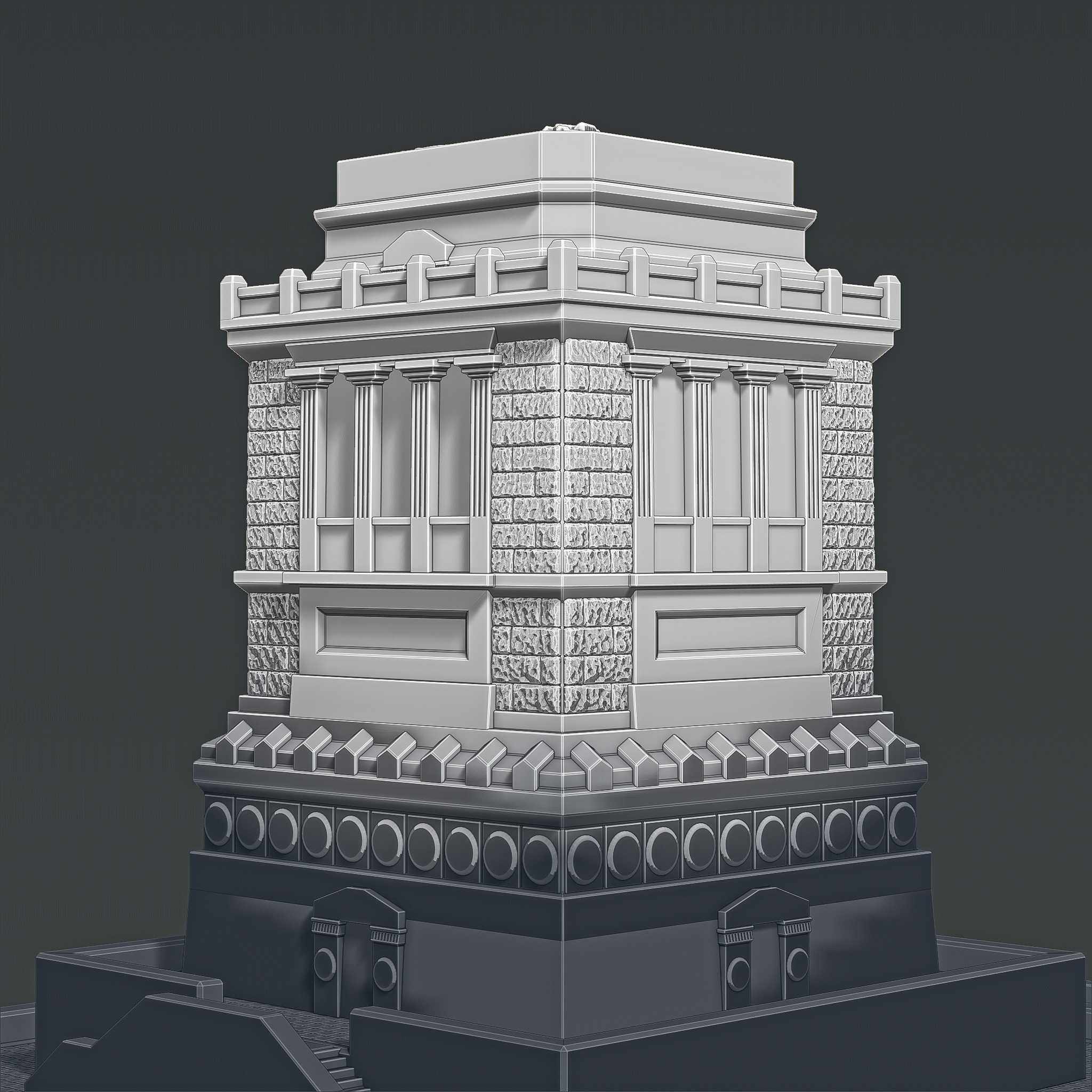 Pedestal of the Statue of Liberty RoZ 3D print model_3