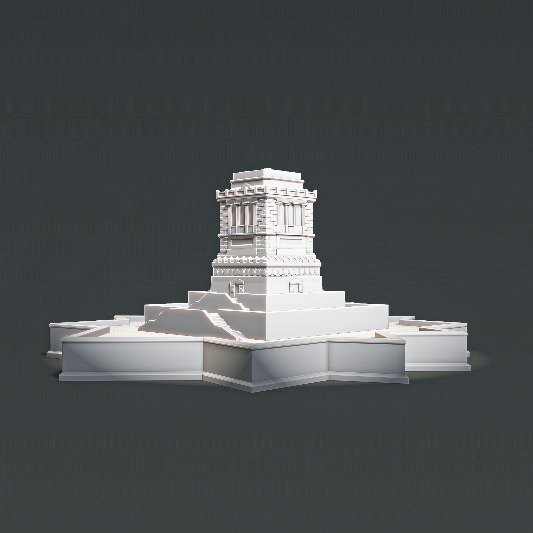 Pedestal of the Statue of Liberty RoZ 3D print model_6