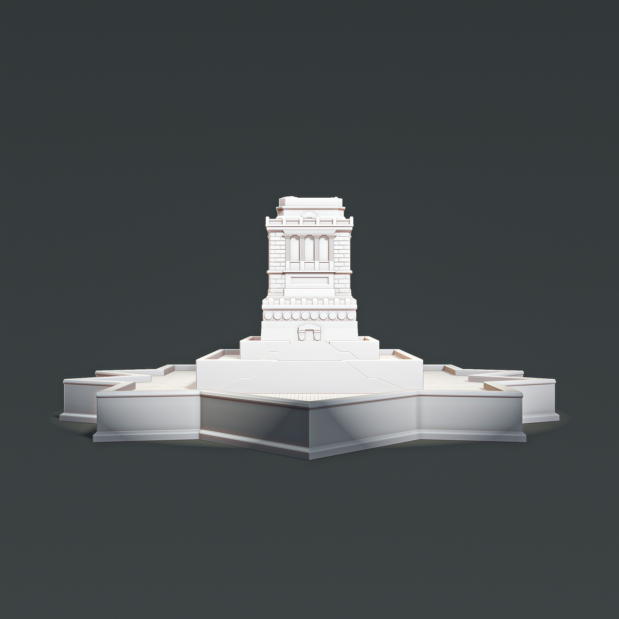Pedestal of the Statue of Liberty RoZ 3D print model_5