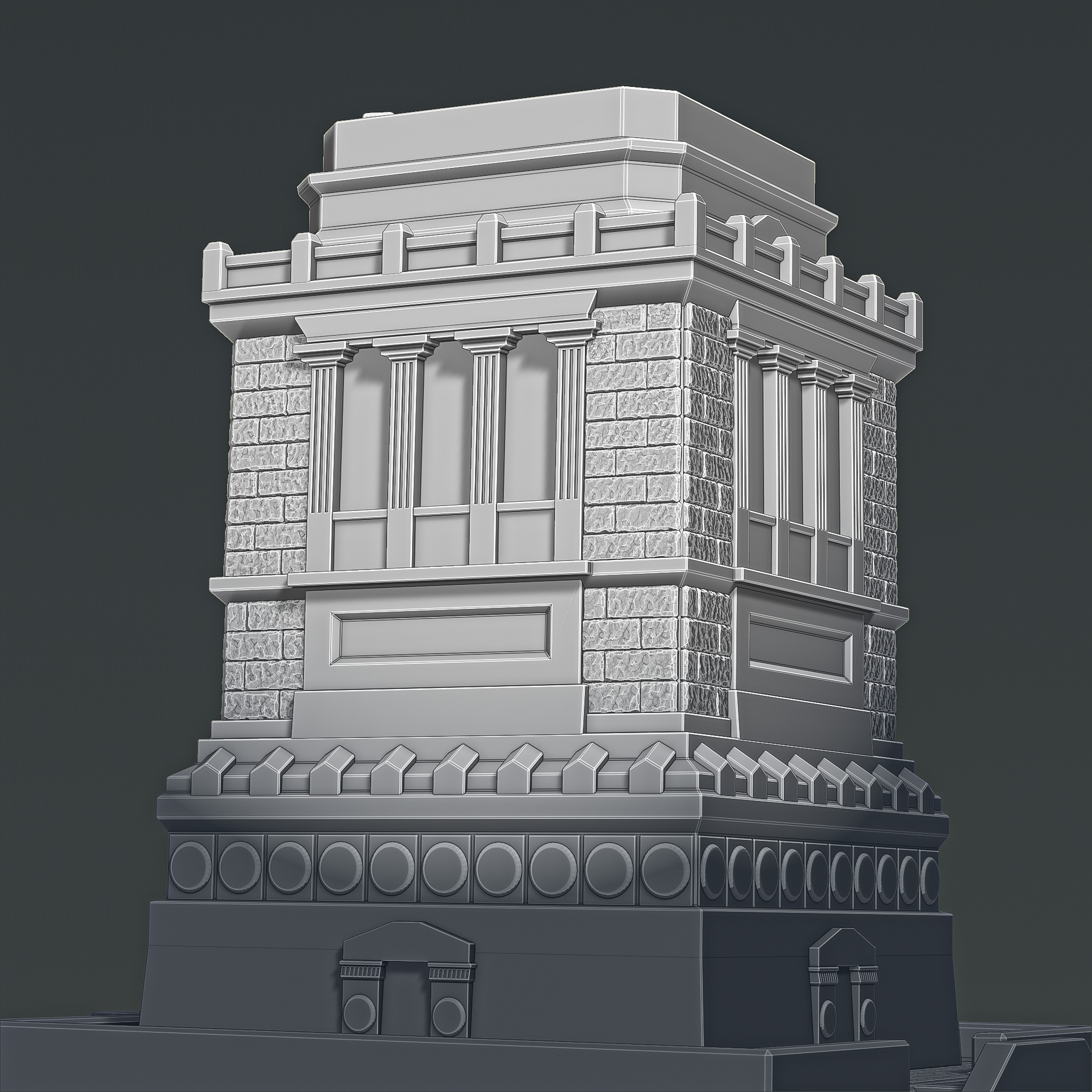 Pedestal of the Statue of Liberty RoZ 3D print model_9