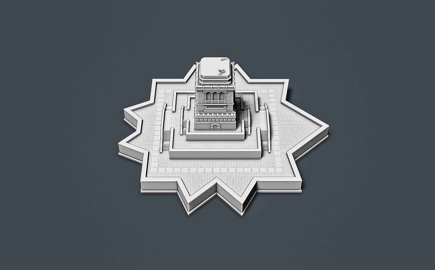 Pedestal of the Statue of Liberty RoZ 3D print model_4