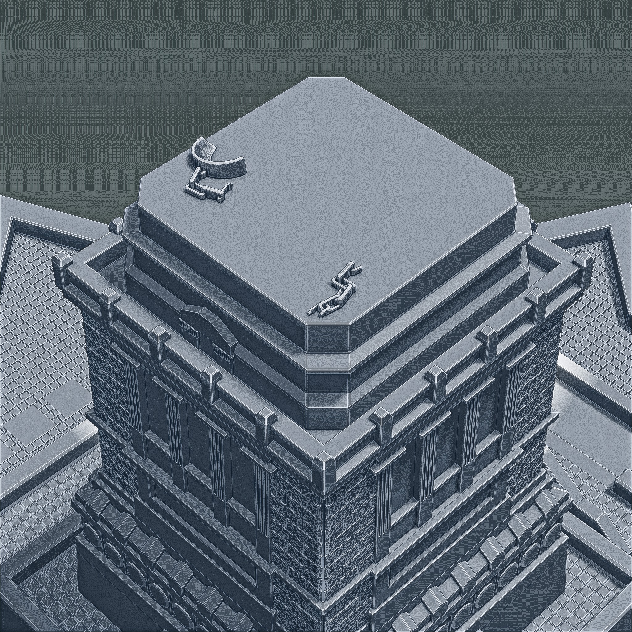 Pedestal of the Statue of Liberty RoZ 3D print model_8