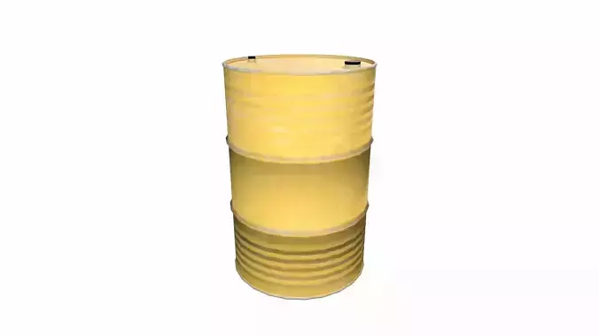 Oil Drum Low-poly 3D model
