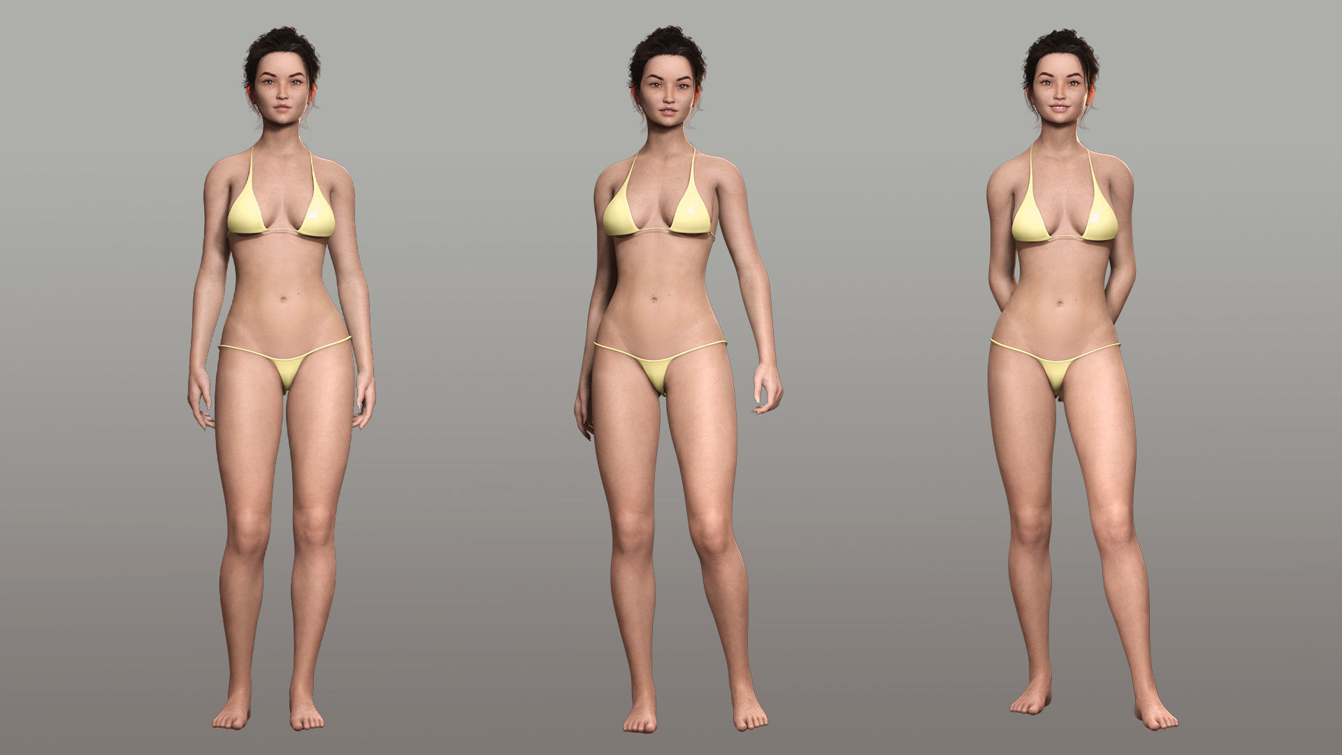 Realistic Female Adventurer 3D Model with Detailed Textures Low-poly 3D model_6