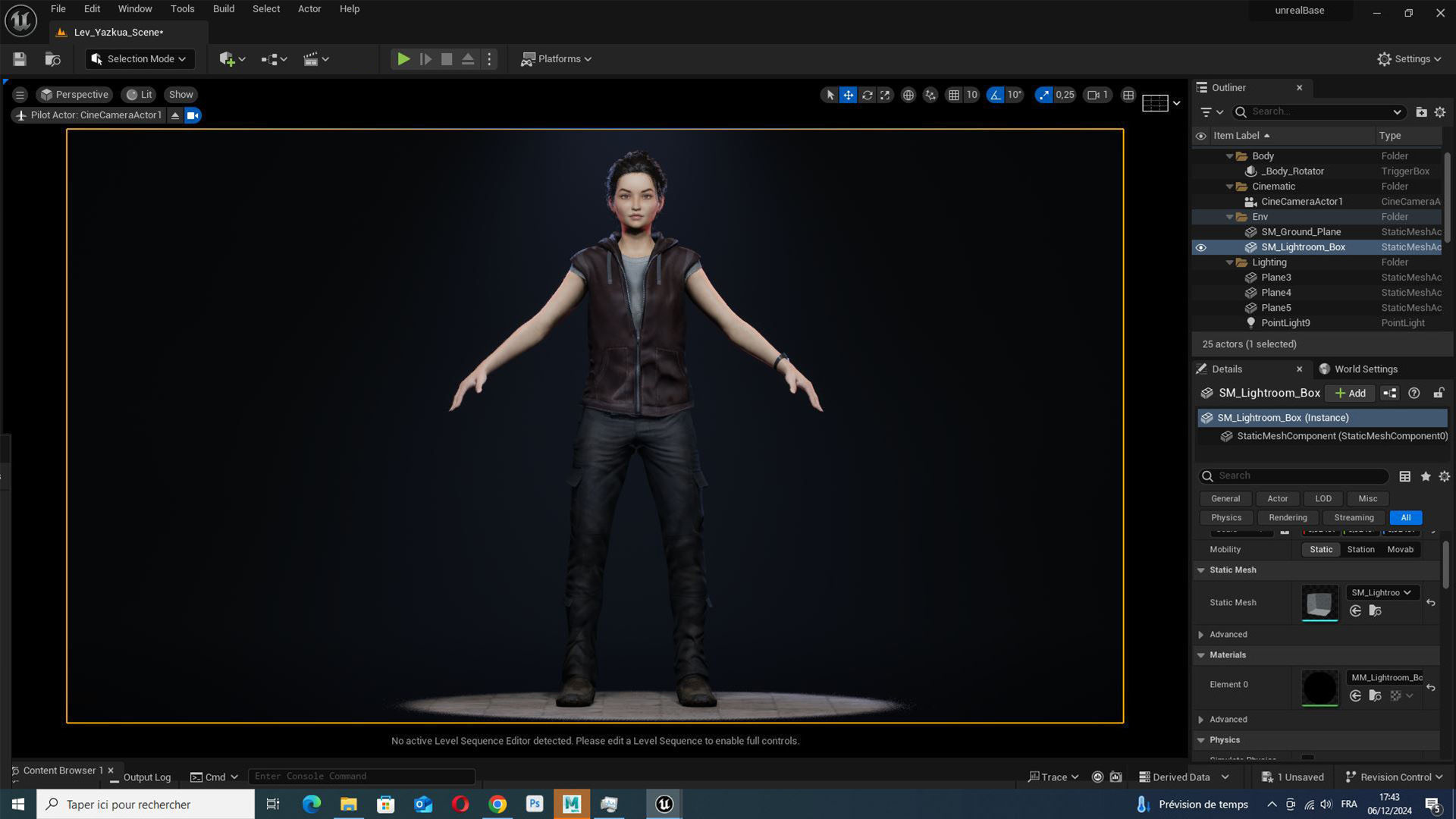 Realistic Female Adventurer 3D Model with Detailed Textures Low-poly 3D model_19
