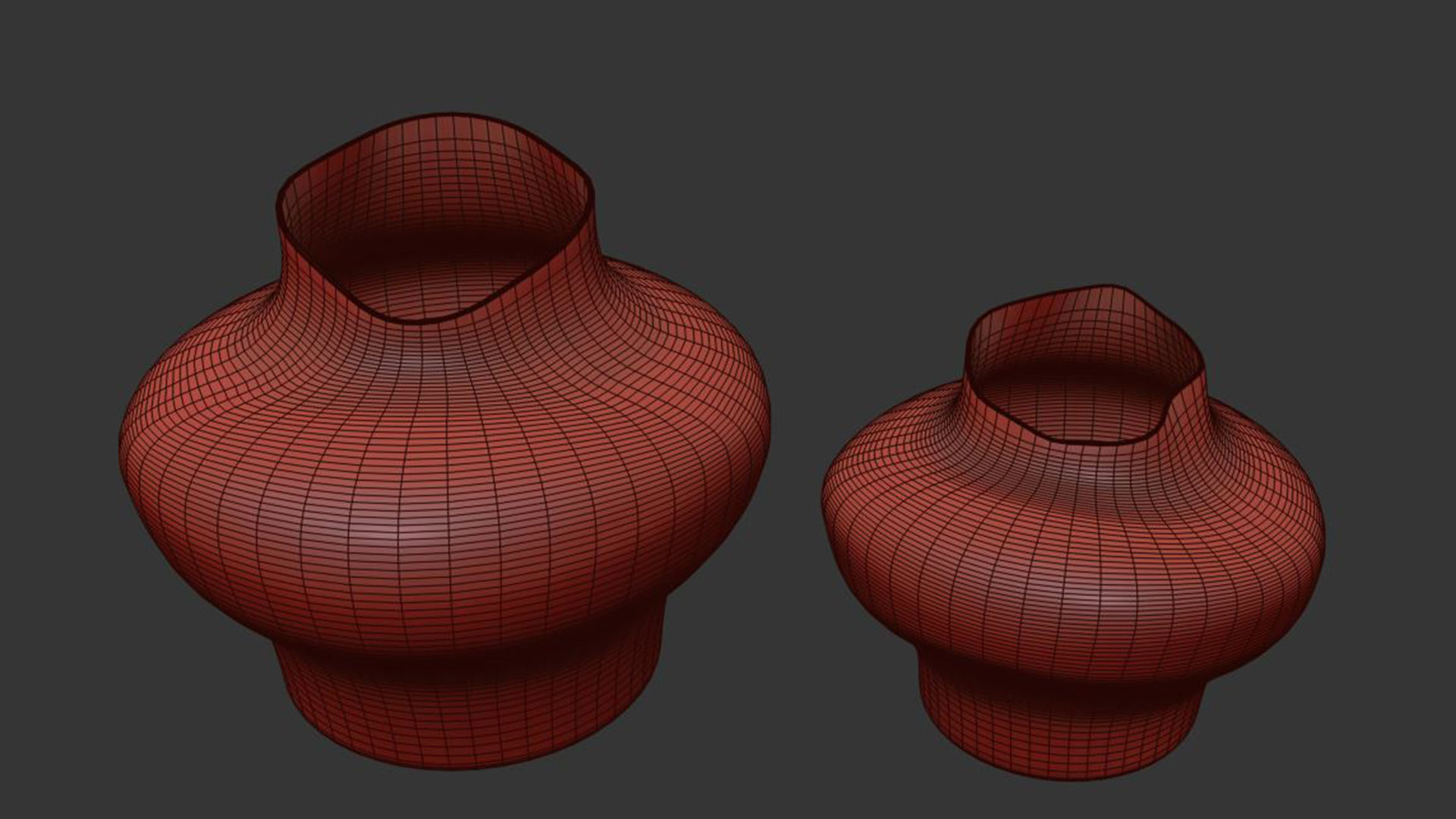 Uneven ceramic vase 3D model_7