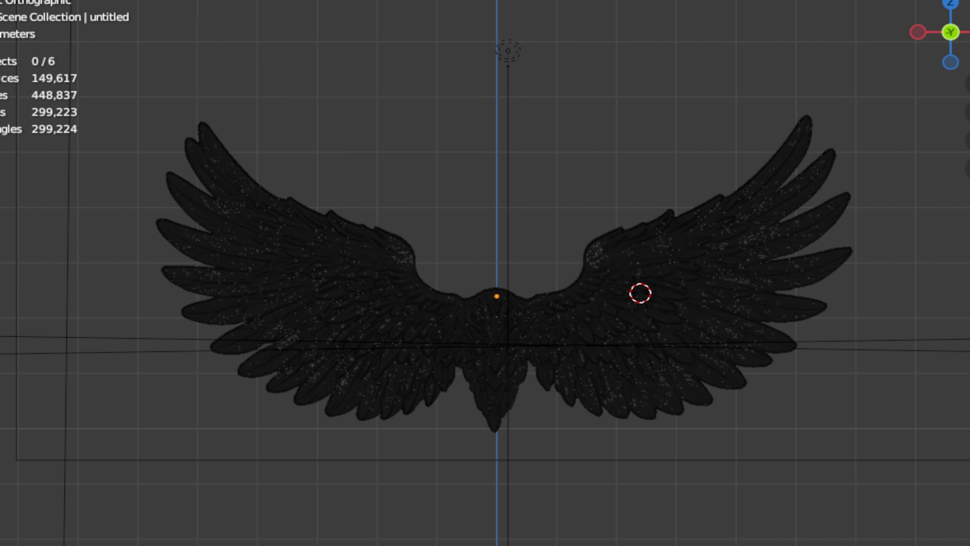 Wings Printable carved decor 19 3D print model_5