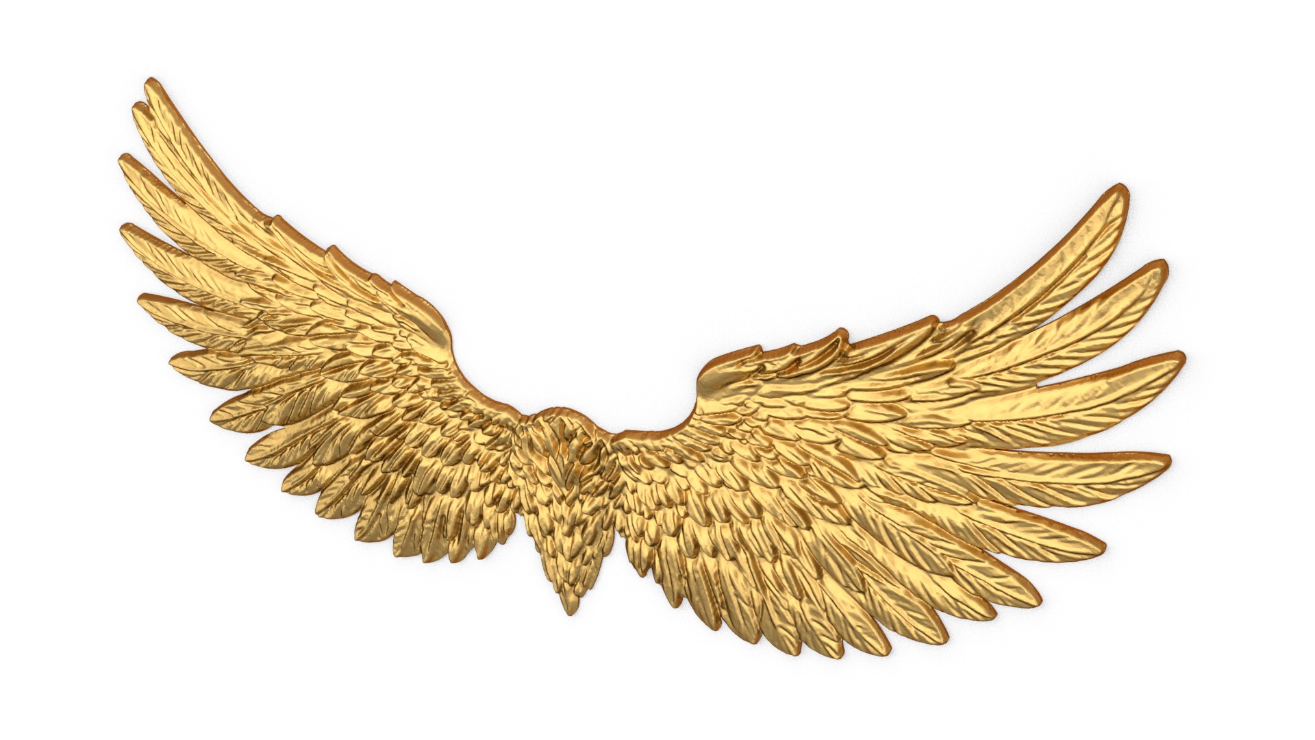 Wings Printable carved decor 19 3D print model_3