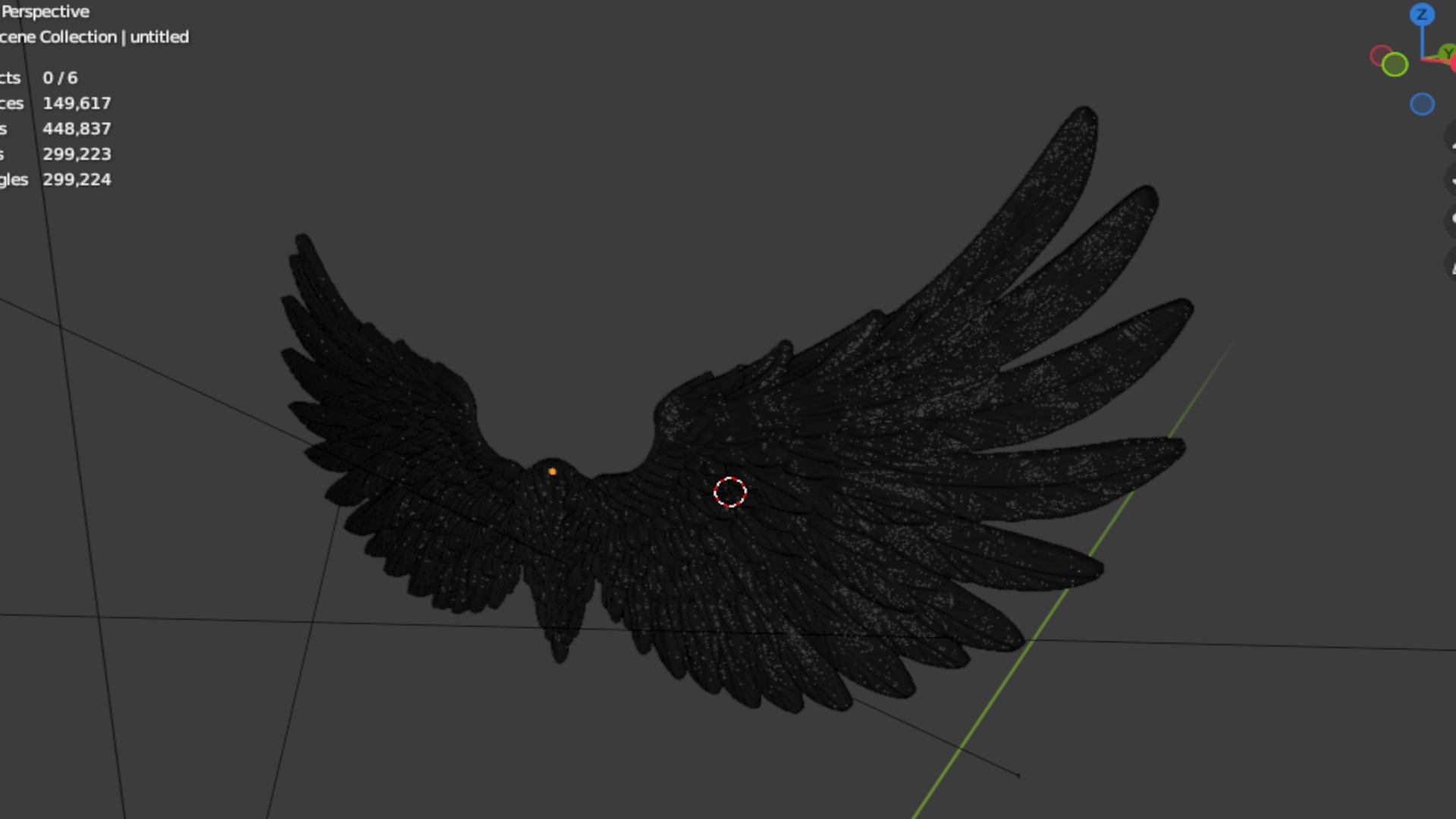 Wings Printable carved decor 19 3D print model_6