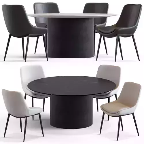 Globewest Pepper Dinning Chair and Geo Table