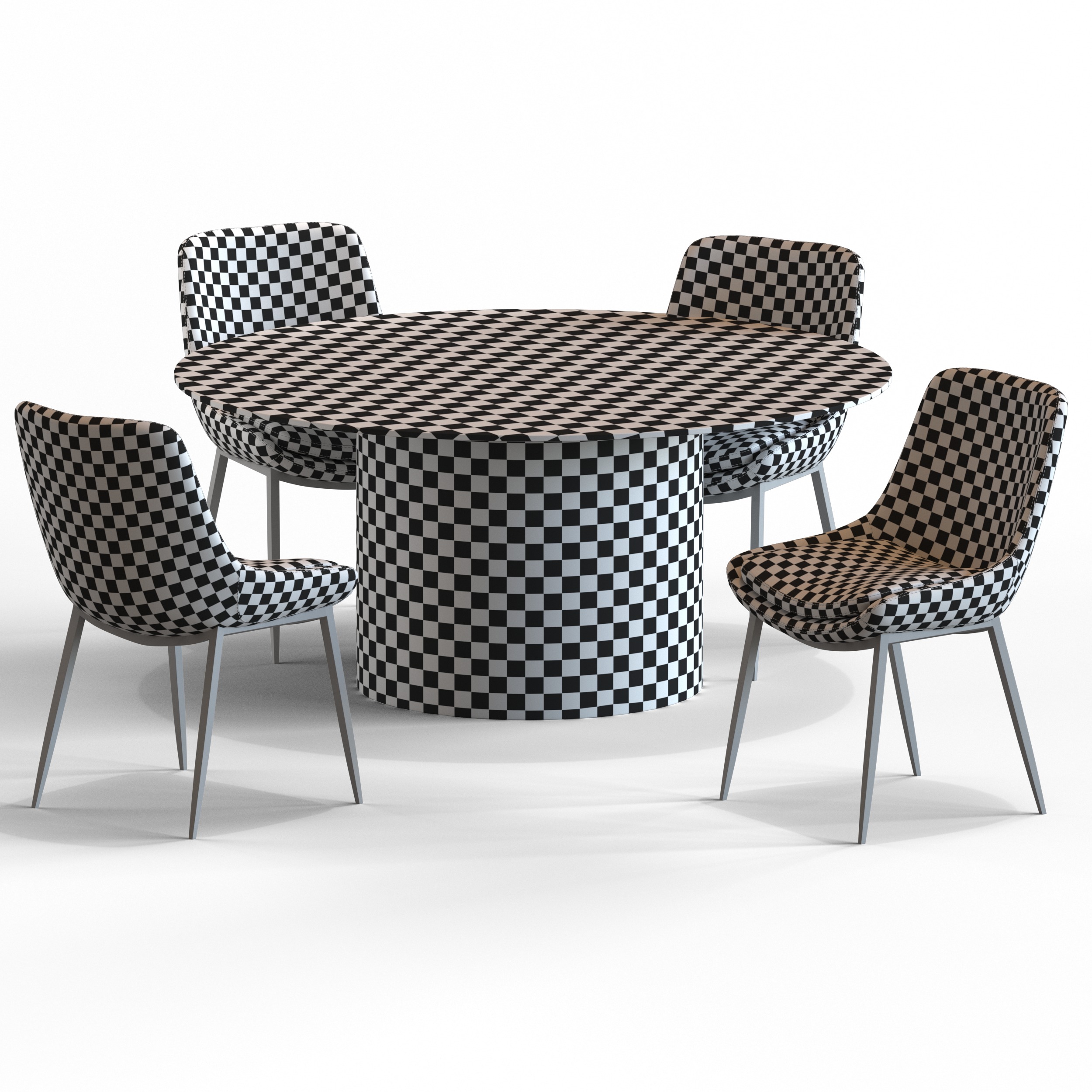 Globewest Pepper Dinning Chair and Geo Table 3D model_5