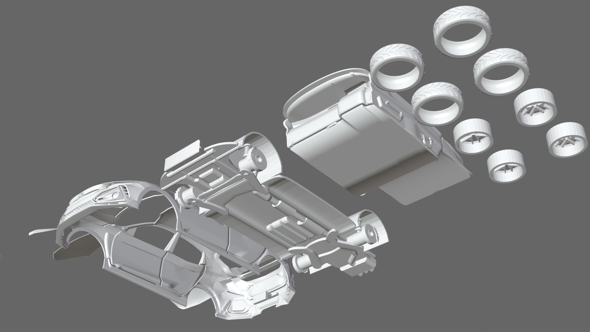 Civic Type R 3D print model_9