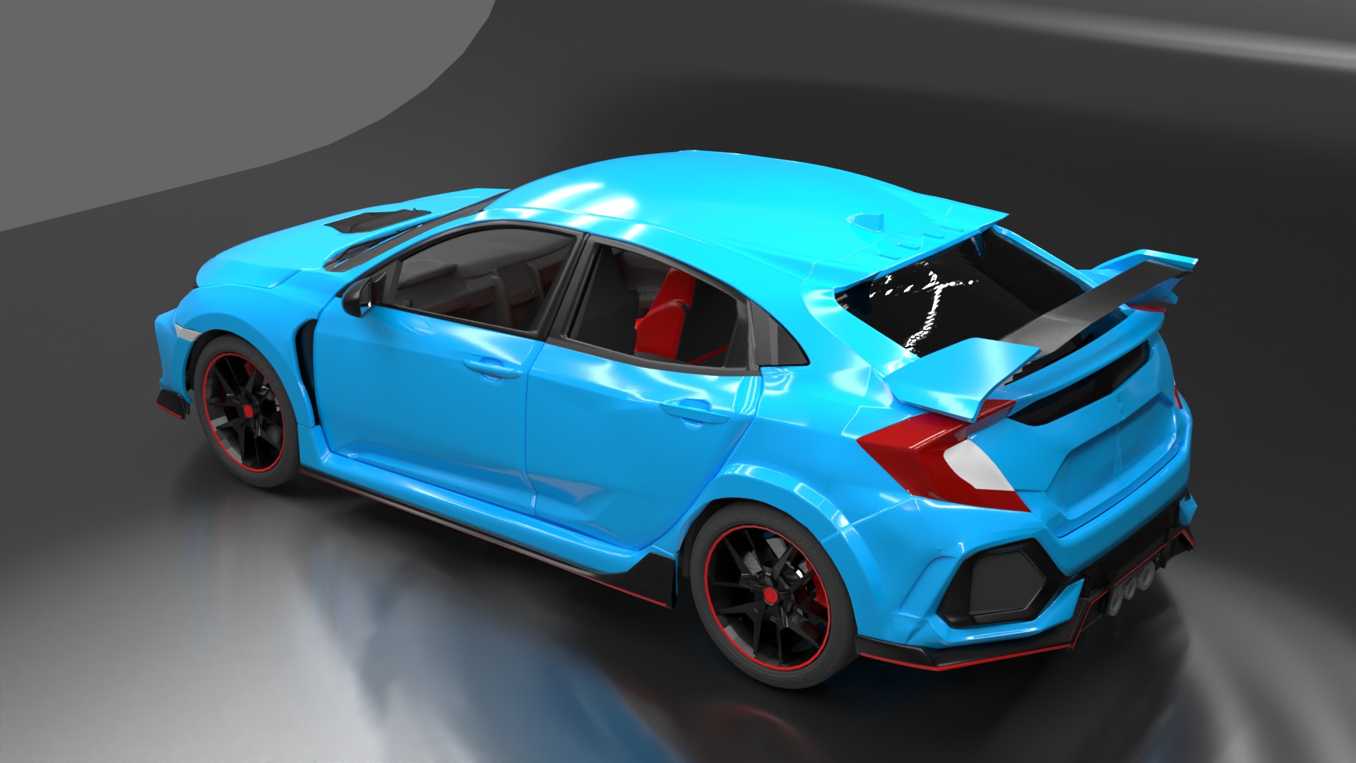 Civic Type R 3D print model_7