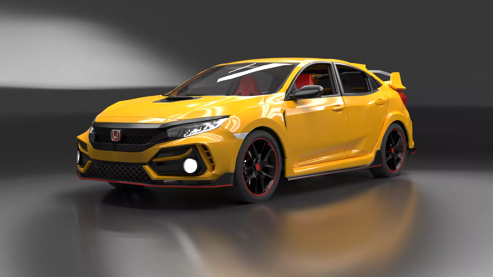 Civic Type R 3D print model_0