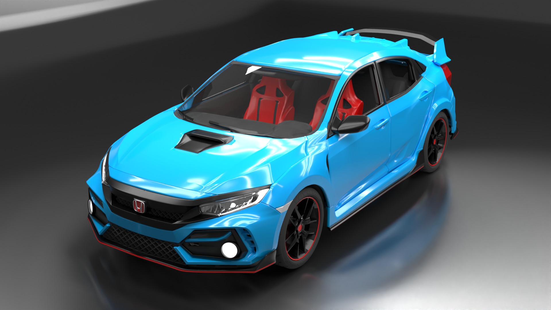 Civic Type R 3D print model_6