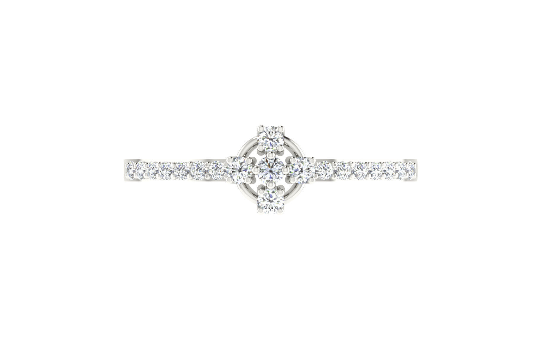 Women Ring Render 3dm STL OBJ FBX Details 3D print model_7