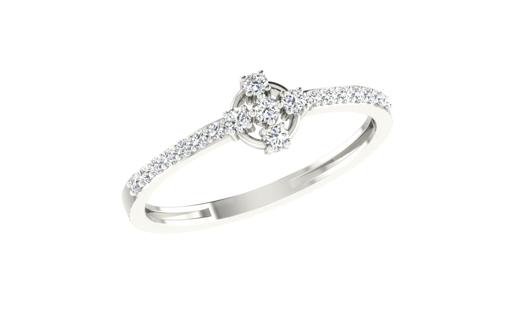 Women Ring Render 3dm STL OBJ FBX Details 3D print model_2