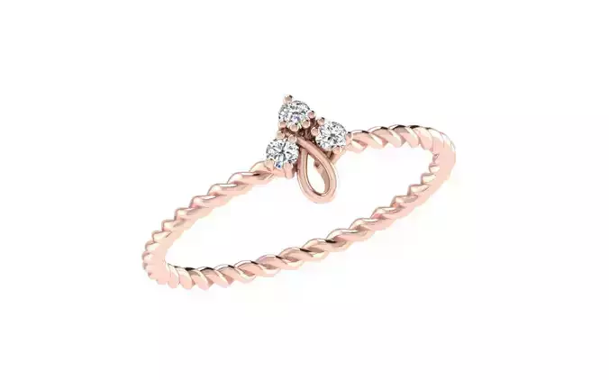 Women Ring Render 3dm STL OBJ FBX Details 3D print model