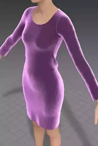 Free purple women dress marvelous designer