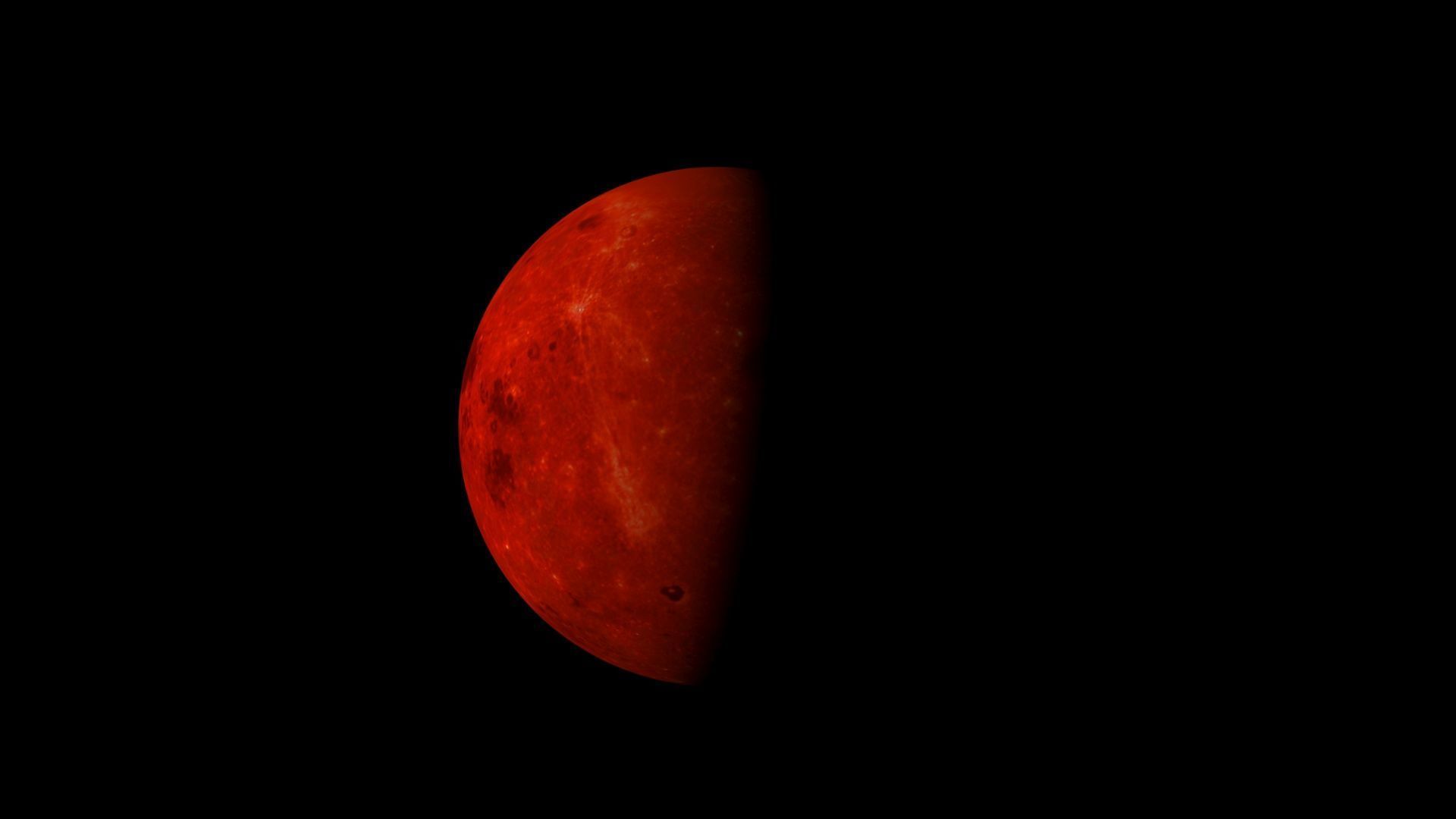 Red Moon 3D model_4
