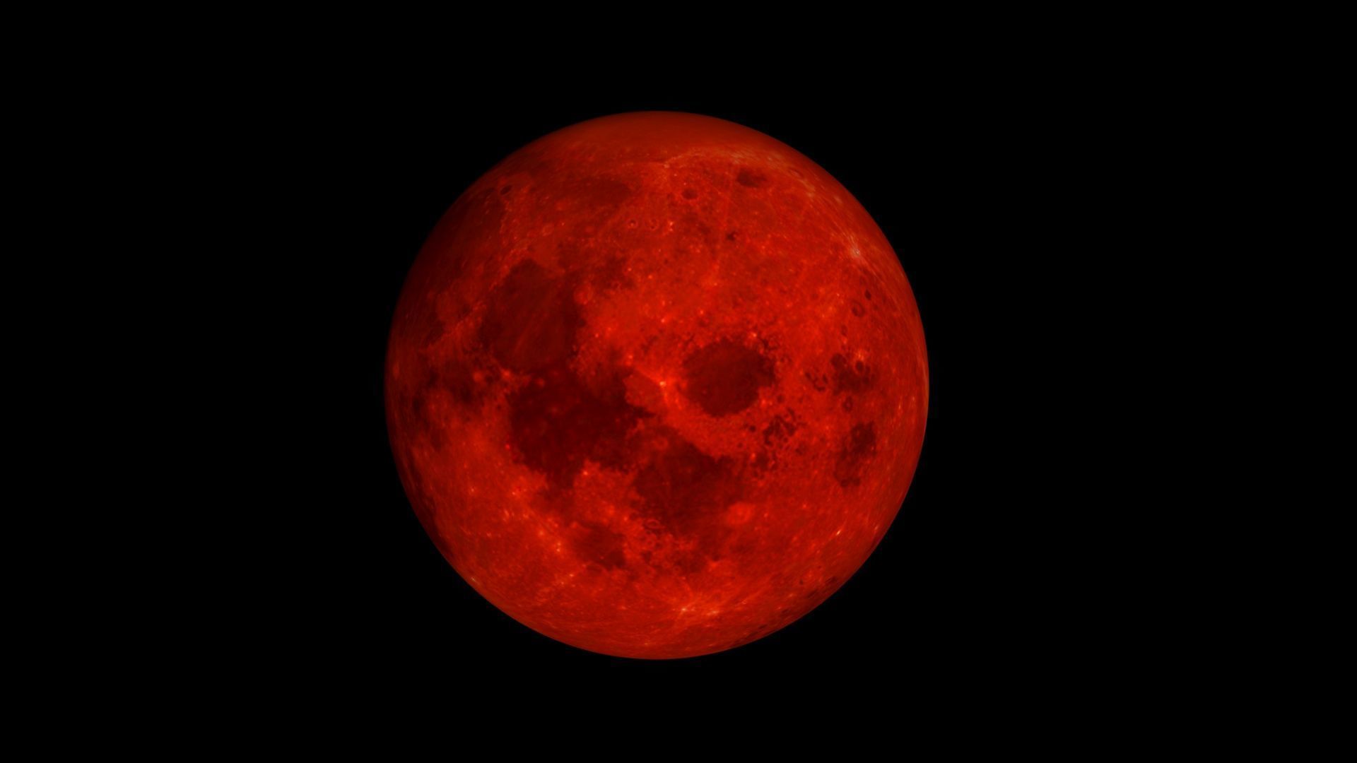 Red Moon 3D model_3