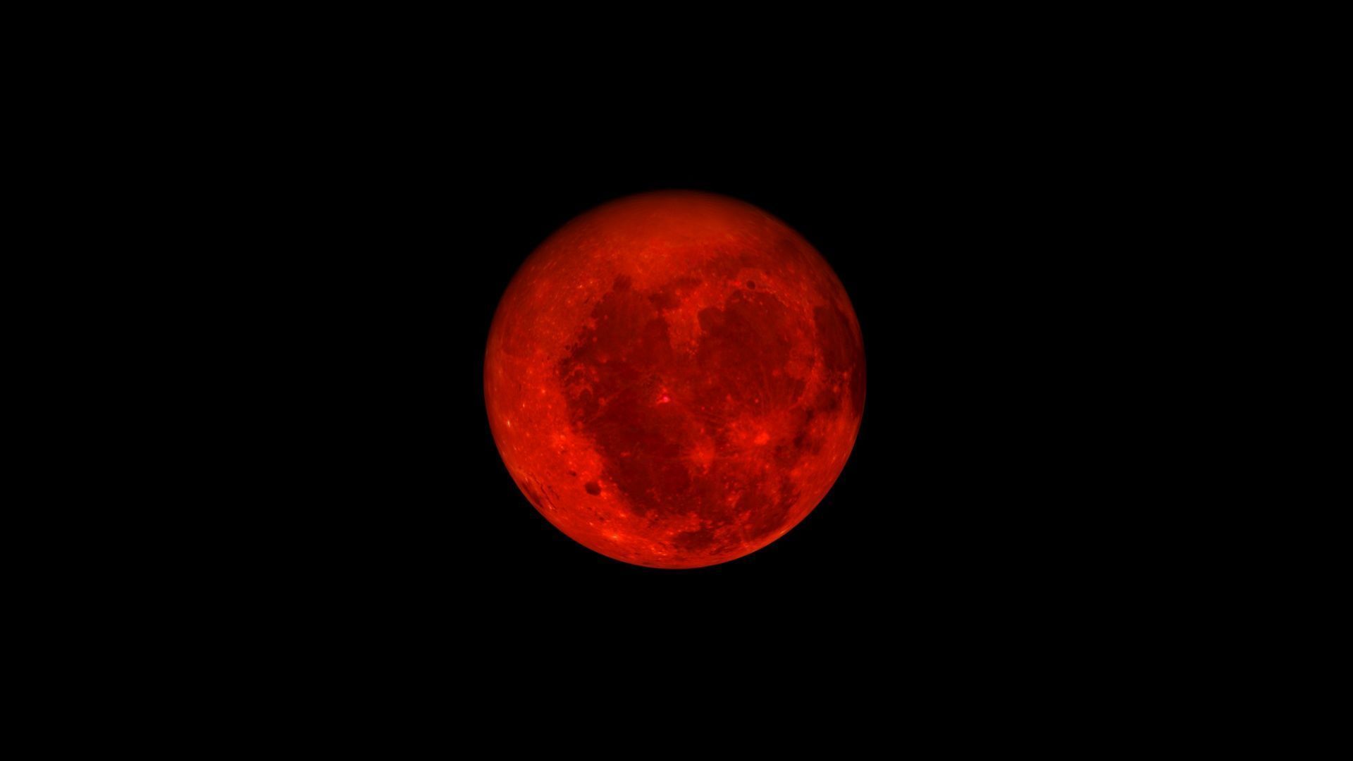Red Moon 3D model_9