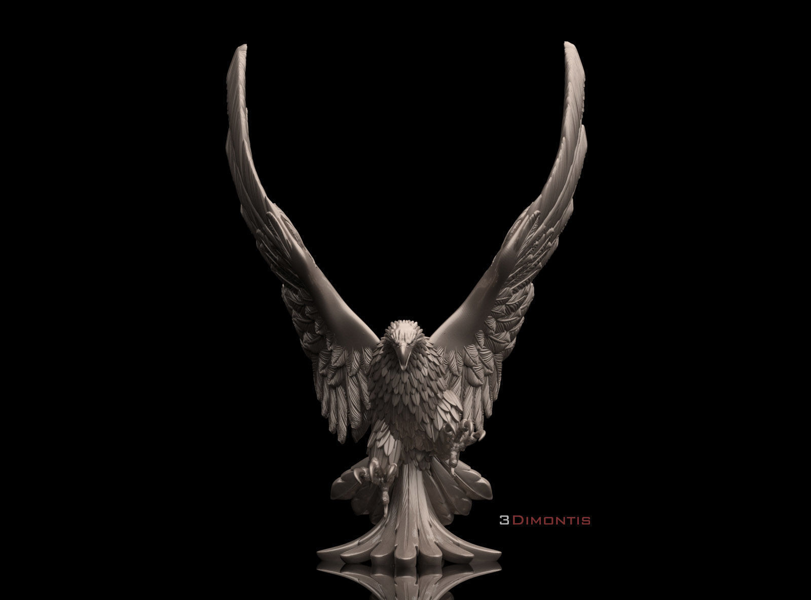 eagle 3D print model_24