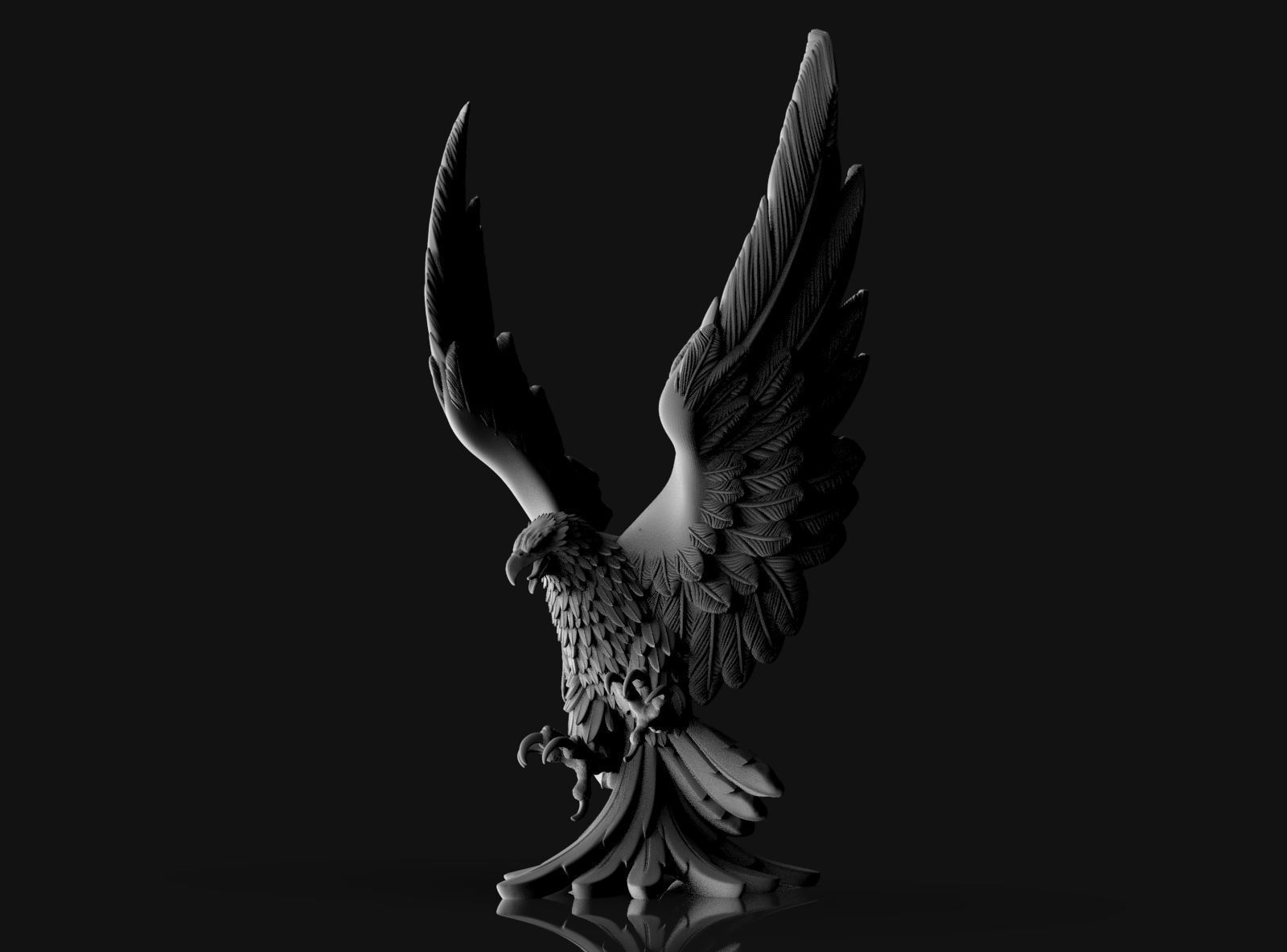 eagle 3D print model_34