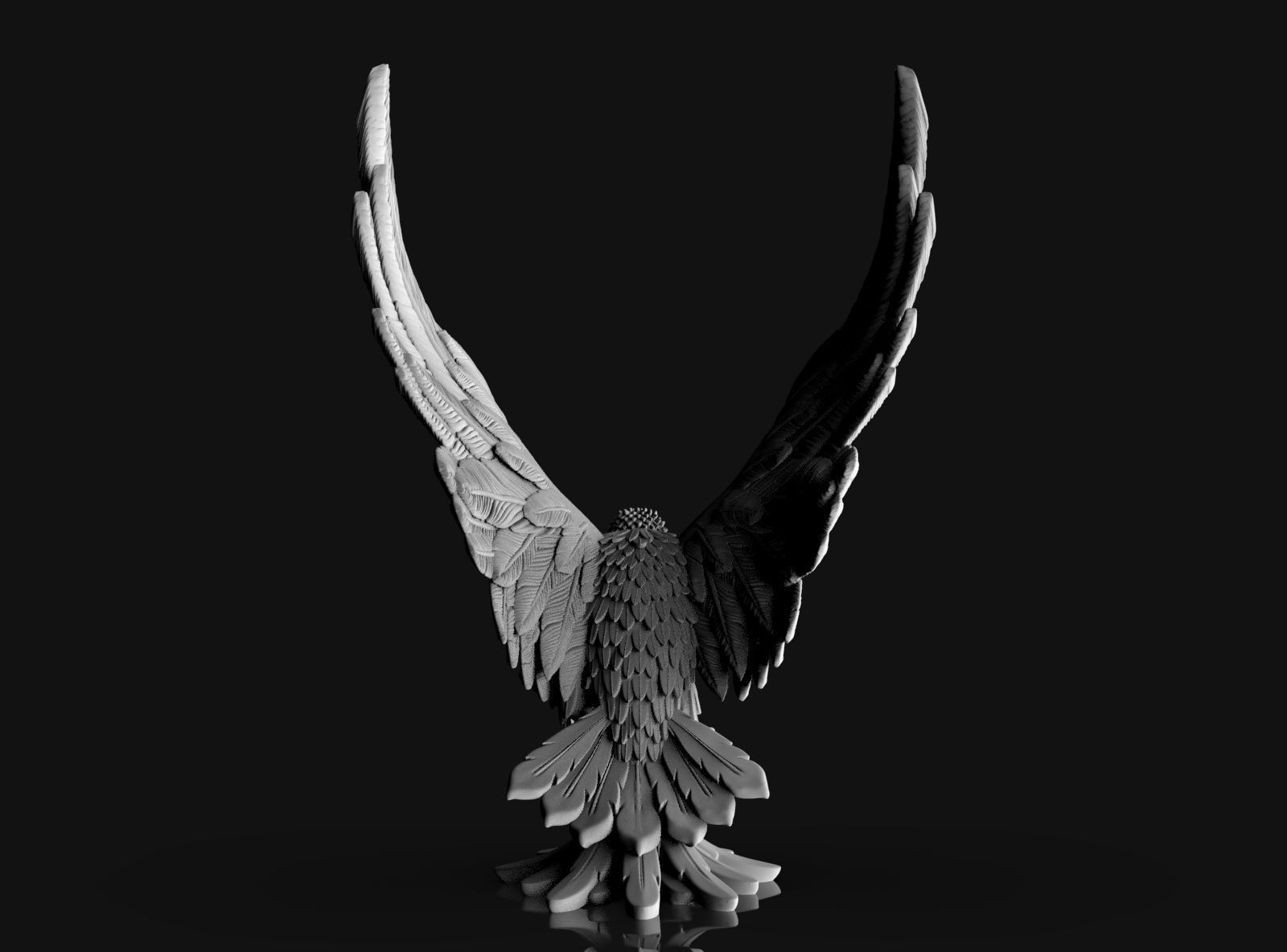eagle 3D print model_12