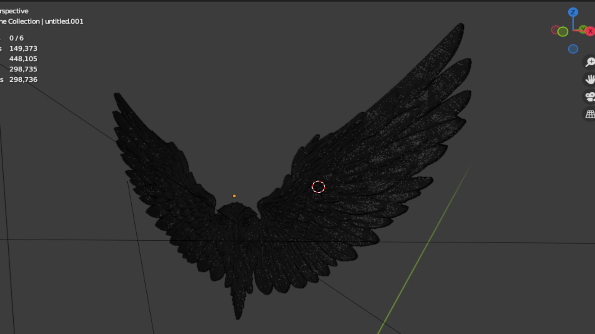 Wings Printable carved decor 20 3D print model_6