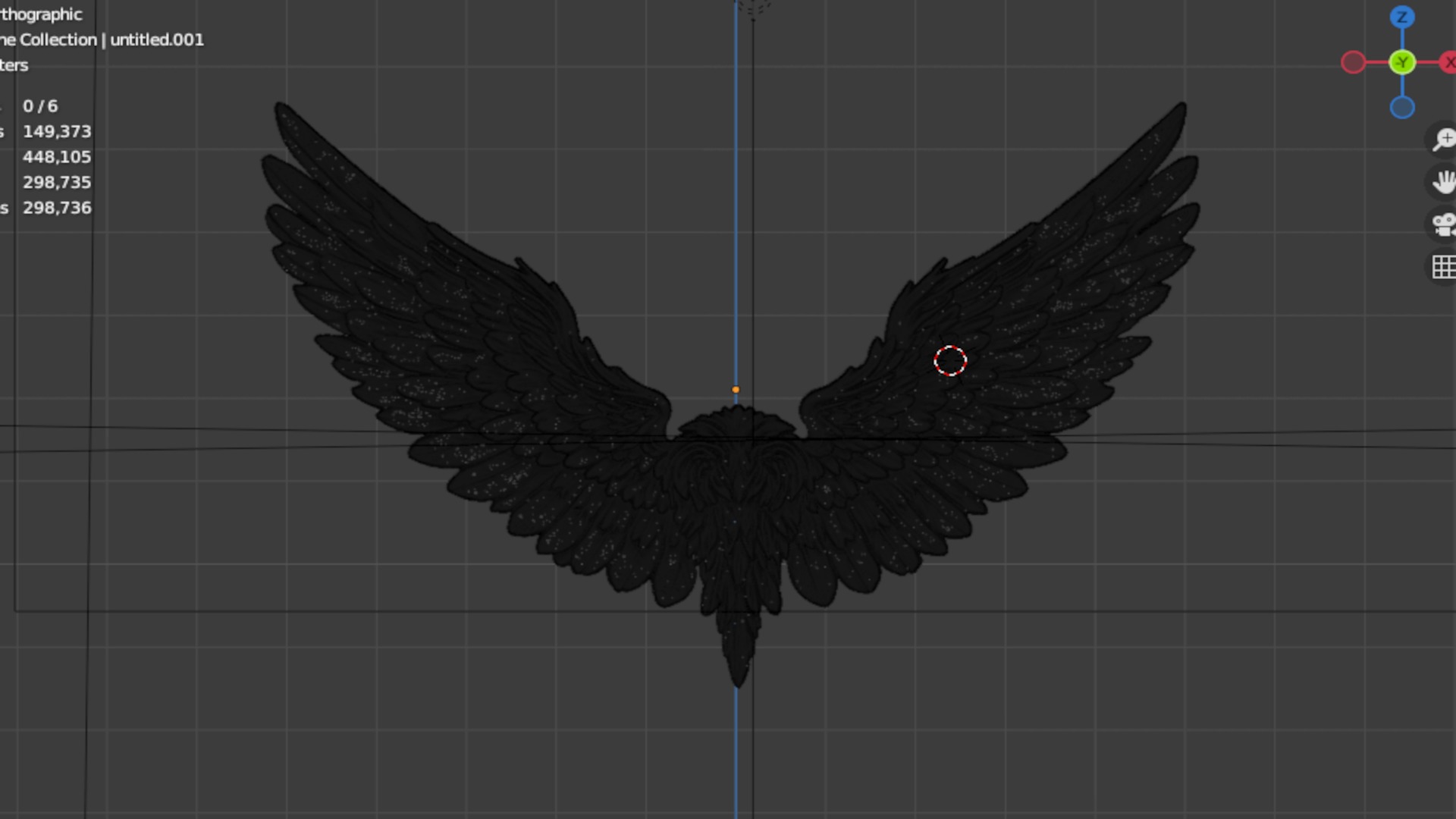 Wings Printable carved decor 20 3D print model_5