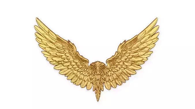 Wings Printable carved decor 20