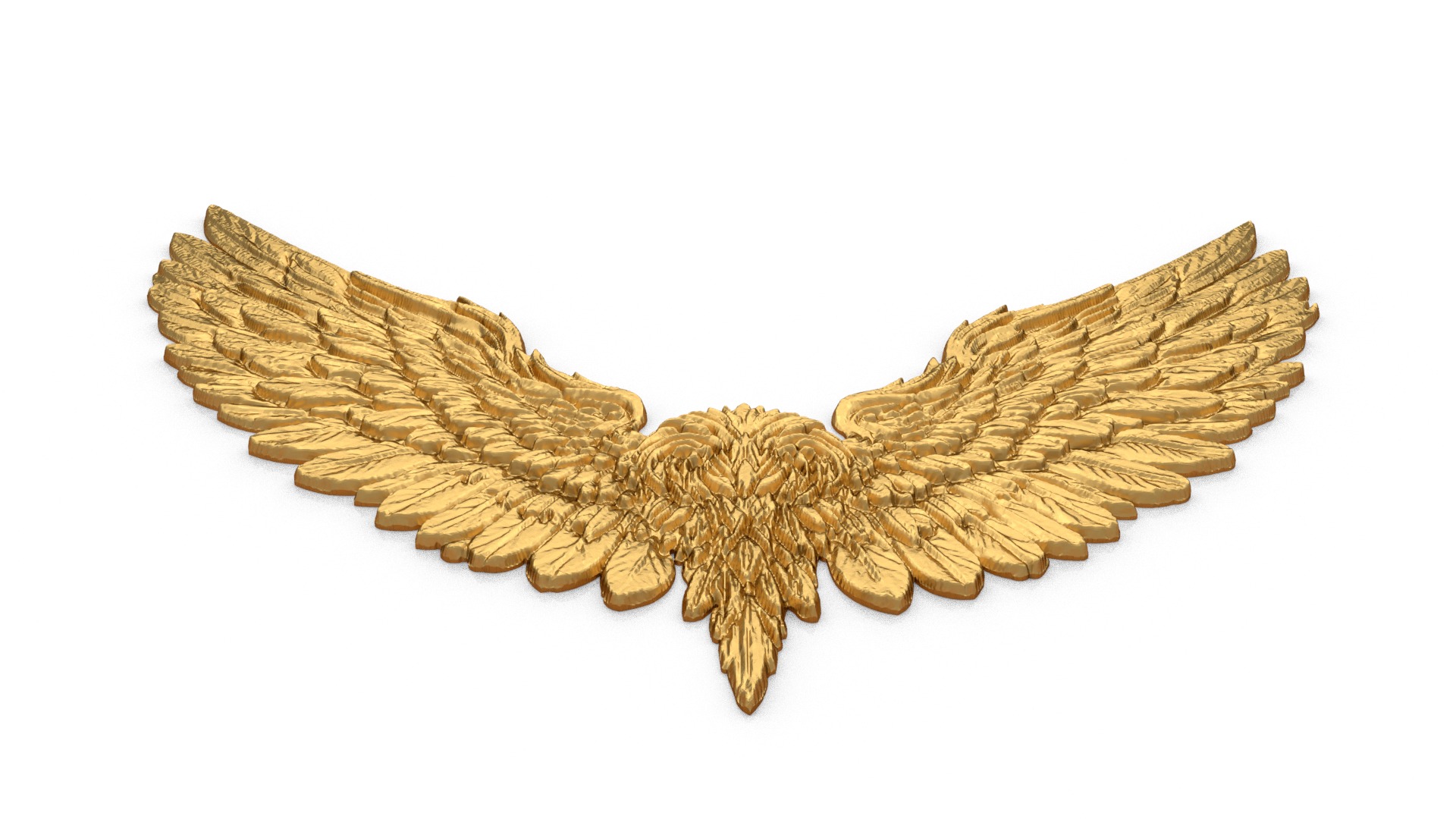 Wings Printable carved decor 20 3D print model_4