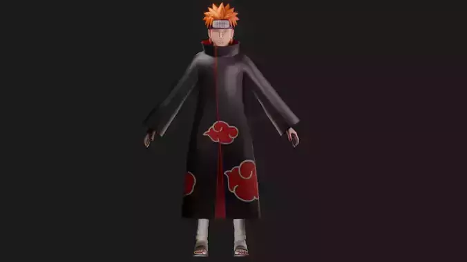 Pain Yahiko Naruto Shippuden 3D model