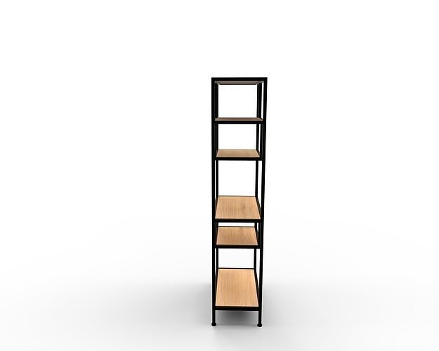 Bookcase 3D model 2